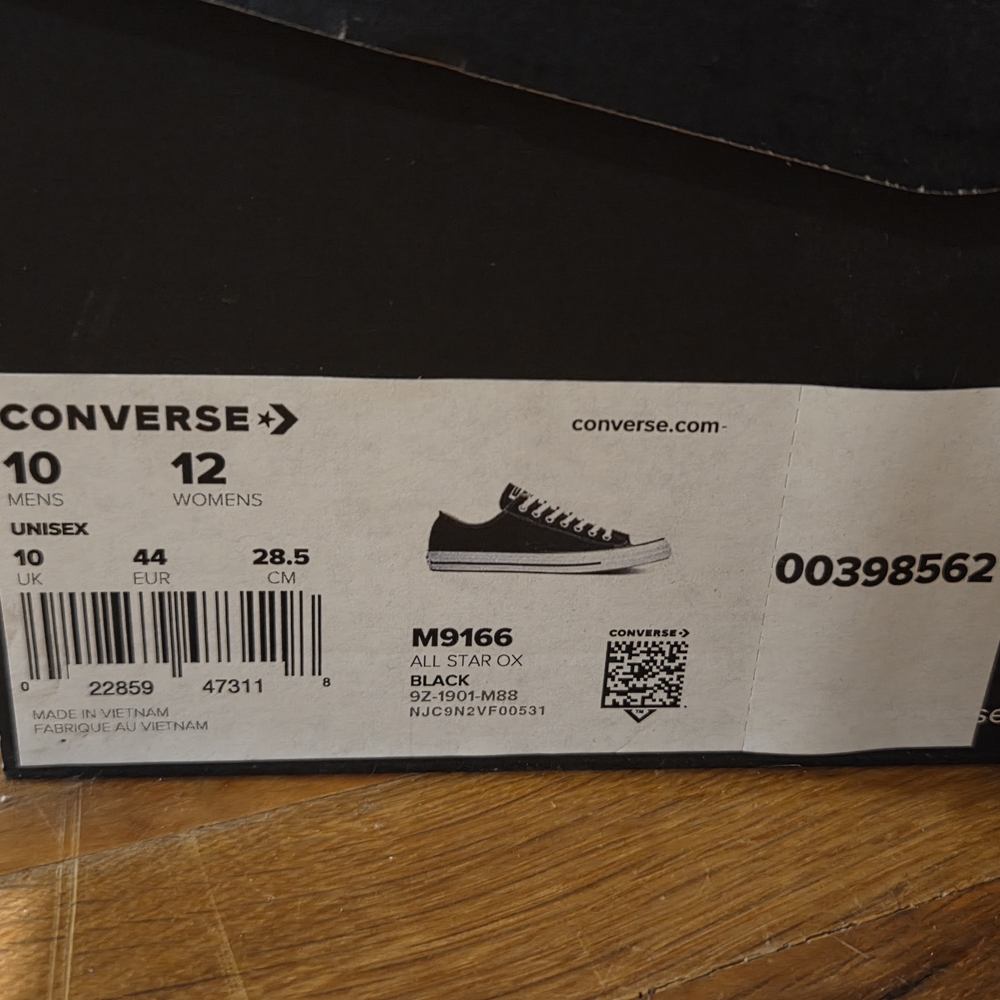 Converse Classic Black Canvas Shoes - Picture 11 of 11